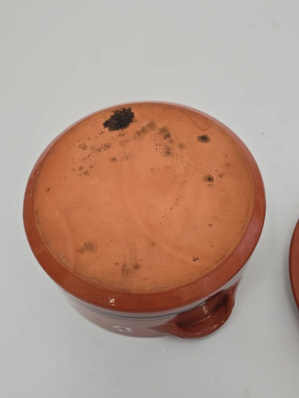 Portuguese Terracotta Clay Casserole Dish Handpainted Panela De Barro
